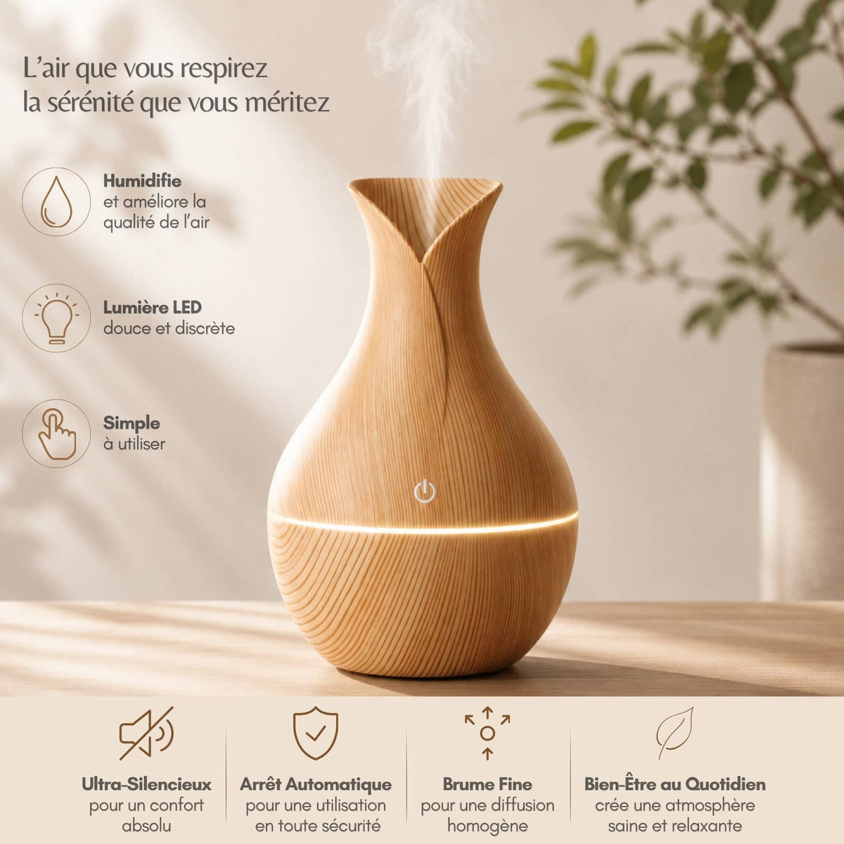 Zen'Arôme - Diffusore Umidificatore Elyra