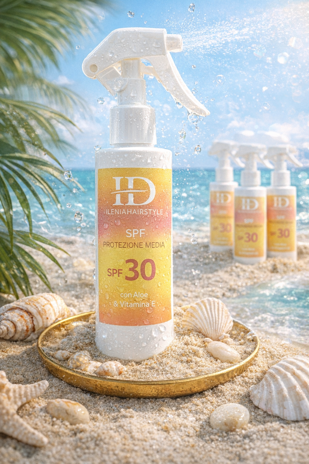 ☀️ Protezione completa per capelli e pelle
Difendi la tua bellezza sotto il sole
con una protezione pensata per capelli e corpo