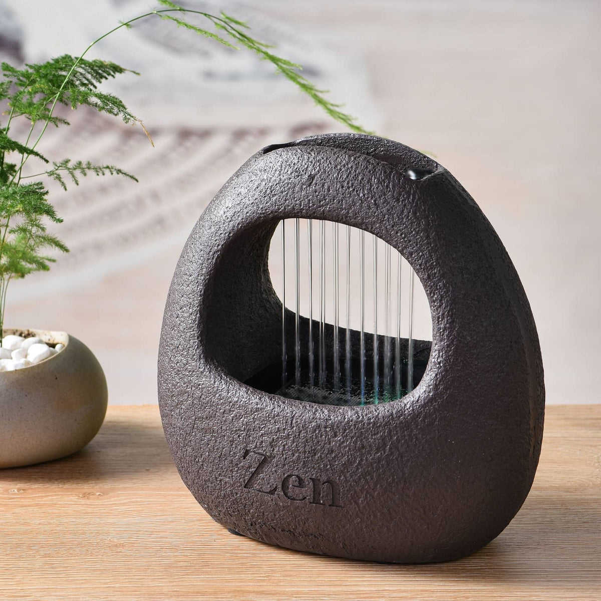 Zen'Arôme - Fontana d'acqua Cesta - Stile moderno con illuminazione colorata