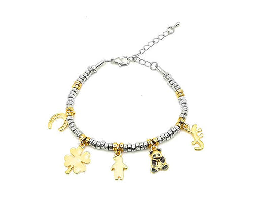 BRACCIALE PEPITE CON CHARMS PANDA - AJJ9842496