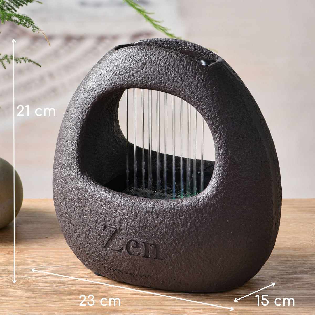 Zen'Arôme - Fontana d'acqua Cesta - Stile moderno con illuminazione colorata