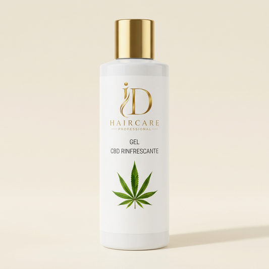 Gel CBD Rinfrescante ID Hair Care Professional su sfondo chiaro