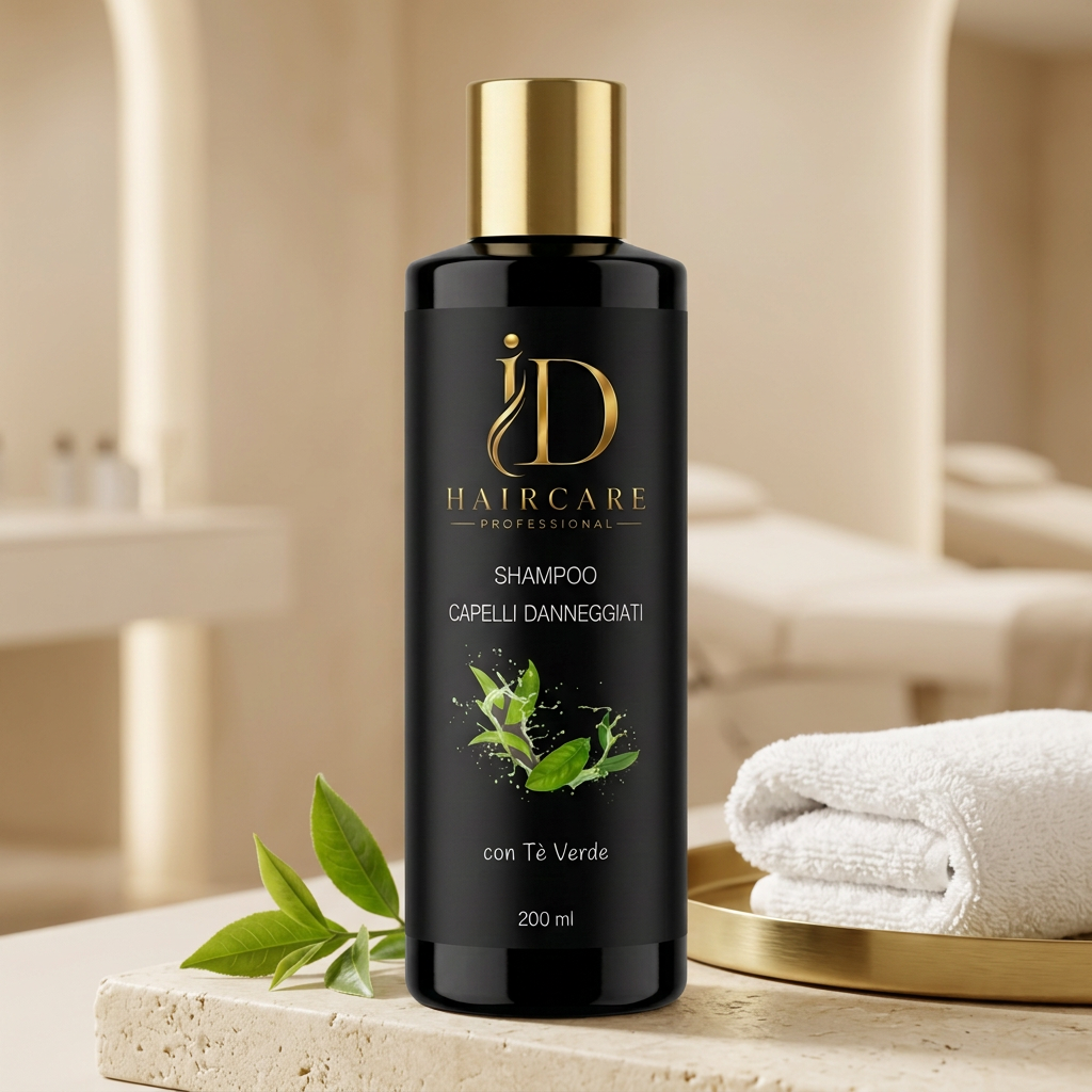 Shampoo Capelli Danneggiati con Tè Verde ID Hair Care Professional 200 ml ambientato