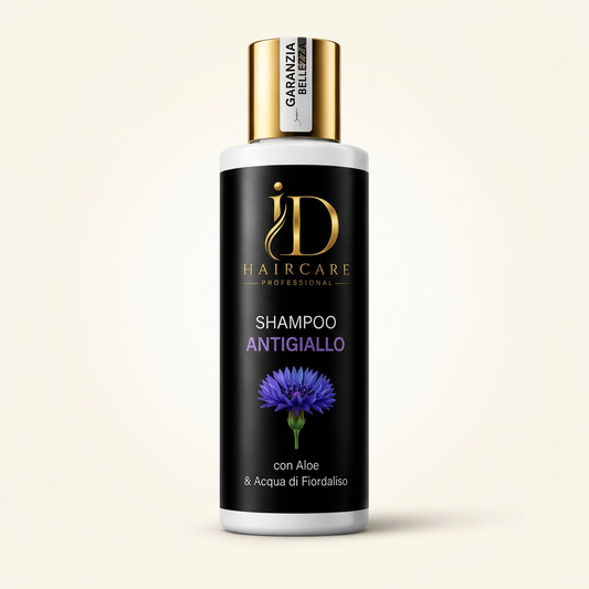 Shampoo Antigiallo su sfondo chiaro